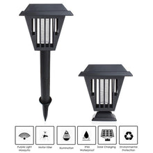 Load image into Gallery viewer, Solar UV Mosquito Killer Lamp Multi purpose Garden Lawn Light Insects Flying Zapper Trap Catcher Repellents