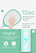 Load image into Gallery viewer, USB 1200mAh Rechargeable Electric fly killer Racket Swatter Zapper