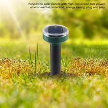 Load image into Gallery viewer, 4 Pack Solar Powered Pest Reject Ultrasonic Sonic Mouse Mole Insect Pest Rodent Repellent LED Light
