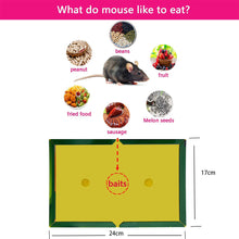 Load image into Gallery viewer, Mouse Board Sticky Mice Glue Trap High Effective Rodent Rat Snake Bugs Catcher
